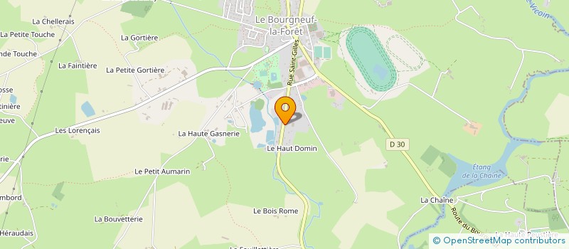 localisation de l'entreprise SCI ST GILLES  LE BOURGNEUF-LA-FORET