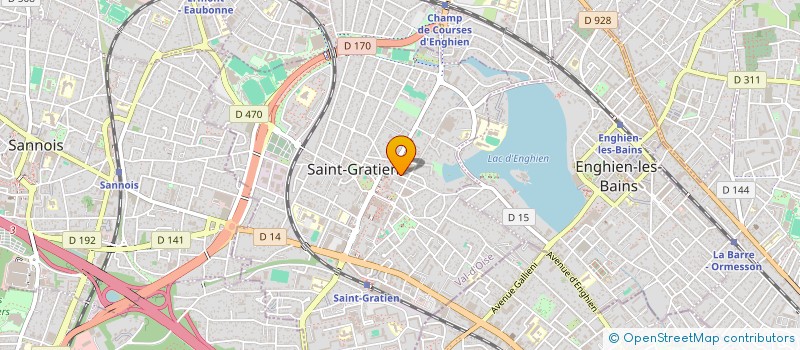 localisation de l'entreprise SCI ST GRATIEN ARISTIDE BRIAND  ENGHIEN-LES-BAINS