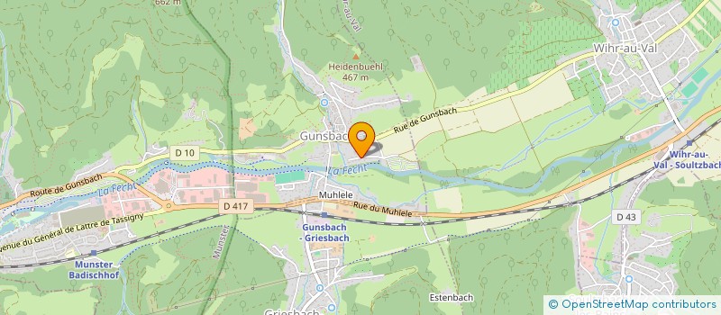 localisation de l'entreprise SCI ST GREGOIRE 20  GUNSBACH