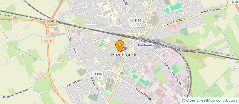 localisation de l'entreprise SCI ST HILAIRE  HAZEBROUCK