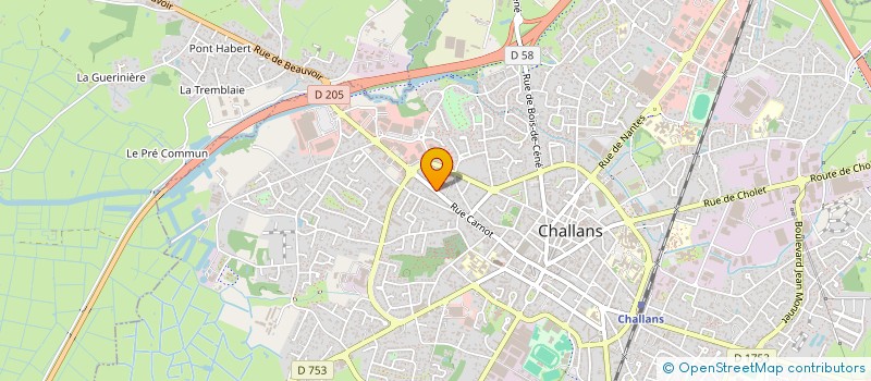 localisation de l'entreprise SCI ST HILAIRE STRUCTURES à CHALLANS
