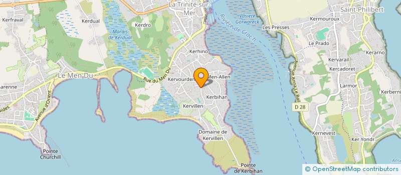 localisation de l'entreprise SCI ST HYPPOLITE  LA TRINITE-SUR-MER