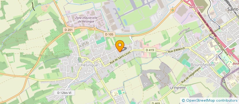 localisation de l'entreprise SCI ST IMMO  HESINGUE