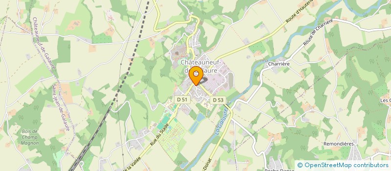 localisation de l'entreprise SCI ST IMMOBILIER  CHATEAUNEUF-DE-GALAURE