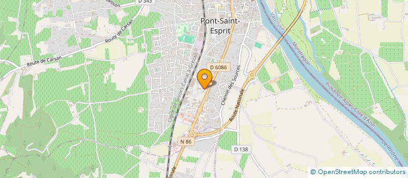 localisation de l'entreprise SCI ST JACQUES  PONT-SAINT-ESPRIT