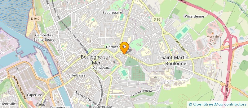 localisation de l'entreprise SCI ST JACQUES à BOULOGNE-SUR-MER