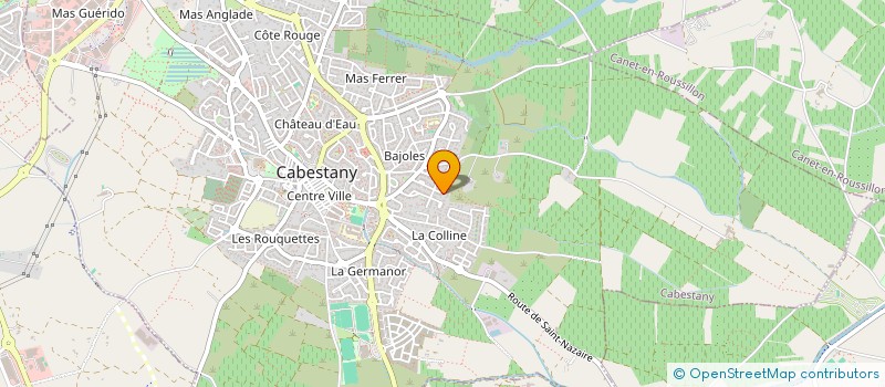 localisation de l'entreprise SCI ST JACQUES  CABESTANY