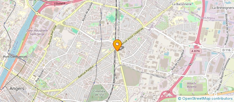 localisation de l'entreprise SCI ST JEAN à ANGERS