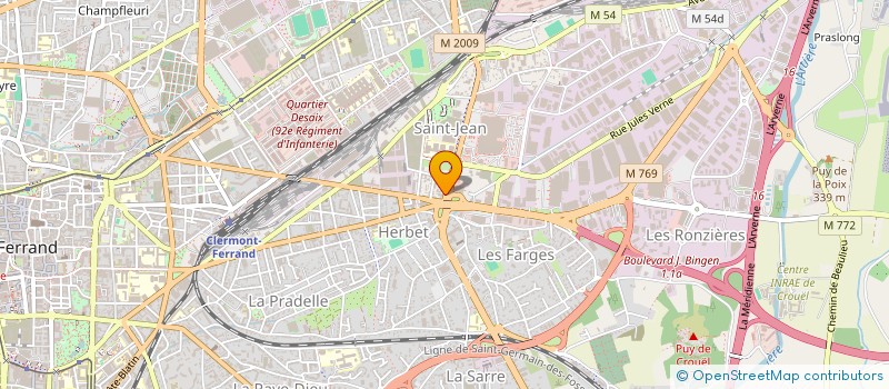 localisation de l'entreprise SCI ST JEAN  CLERMONT-FERRAND