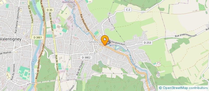 localisation de l'entreprise SCI ST JEAN  SELONCOURT