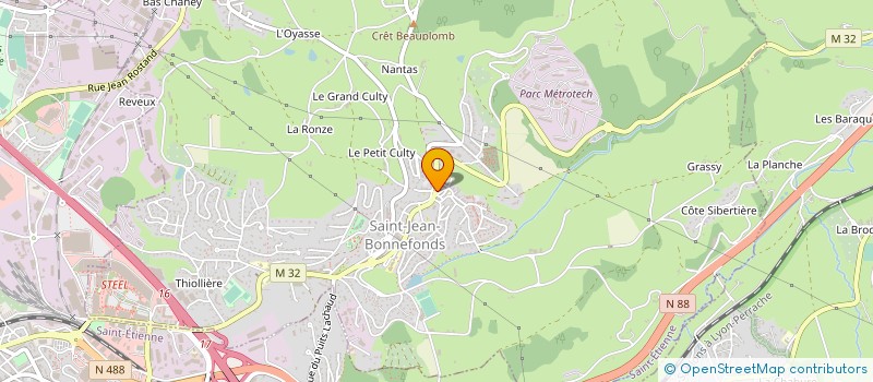 localisation de l'entreprise SCI ST JEAN  SAINT-JEAN-BONNEFONDS