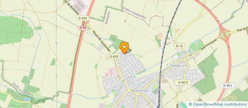 localisation de l'entreprise SCI ST JEAN  BOLLWILLER