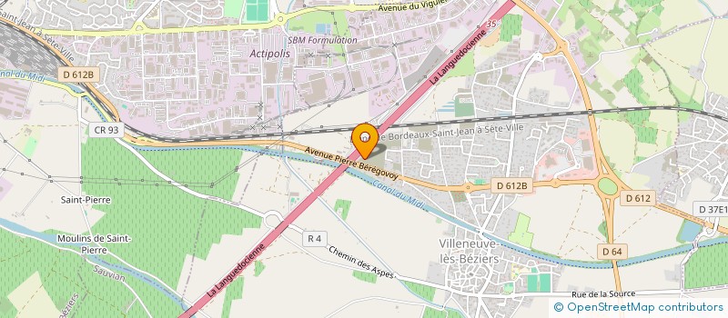 localisation de l'entreprise SCI ST JEAN  VILLENEUVE-LES-BEZIERS