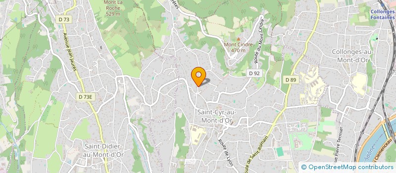 localisation de l'entreprise SCI ST JEAN DES BRUYERES  SAINT-CYR-AU-MONT-D'OR