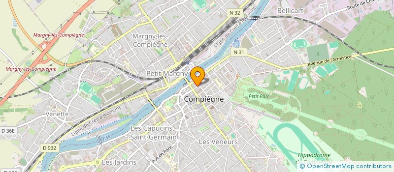 localisation de l'entreprise SCI ST JEAN DES VIGNES  COMPIEGNE