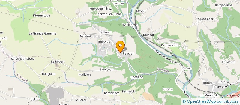 localisation de l'entreprise SCI ST JEAN DISCALCEAT  GUENGAT