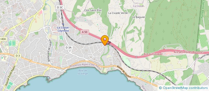 localisation de l'entreprise SCI ST JOSEPH à LA CIOTAT