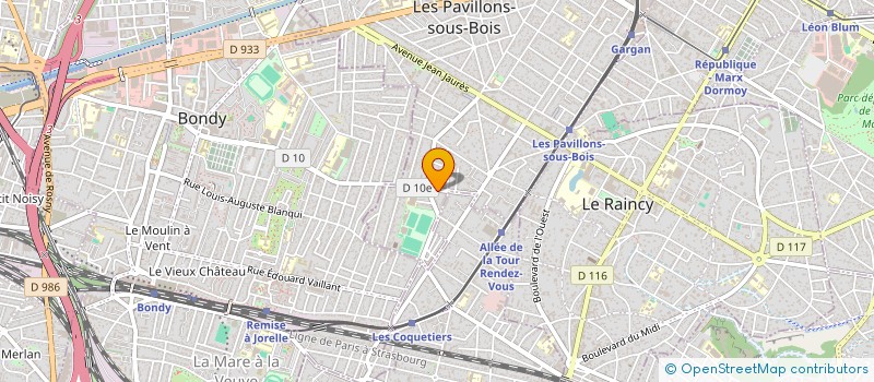 localisation de l'entreprise SCI ST JOSEPH  LES PAVILLONS-SOUS-BOIS