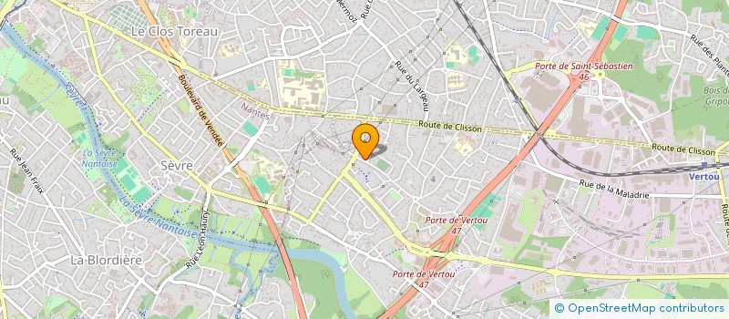 localisation de l'entreprise SCI ST JOSEPH  VERTOU