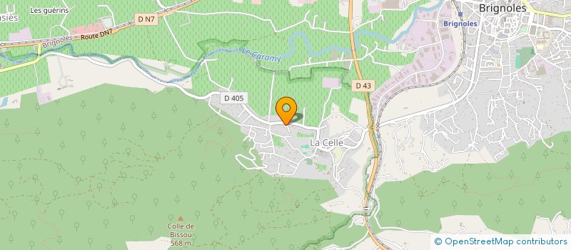 localisation de l'entreprise SCI ST JOSEPH M.P.  LA CELLE