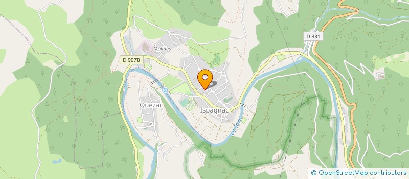 localisation de l'entreprise SCI ST JULIEN DE GOURG  ISPAGNAC