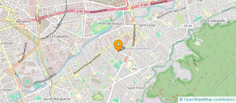 localisation de l'entreprise SCI ST JUST à MARSEILLE