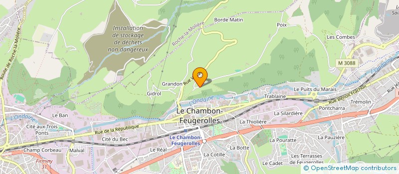 localisation de l'entreprise SCI ST JUST AP  LE CHAMBON-FEUGEROLLES