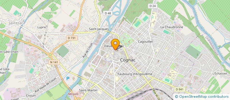 localisation de l'entreprise SCI ST LEGER à COGNAC