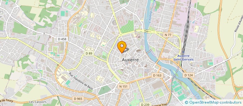 localisation de l'entreprise SCI ST LOUP à AUXERRE