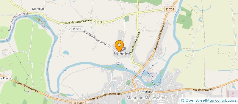 localisation de l'entreprise SCI ST MARTIAL D'ARTENSET  MONTPON-MENESTEROL