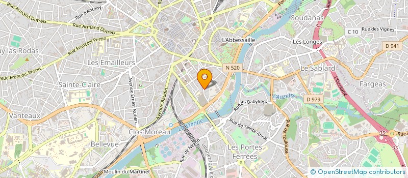 localisation de l'entreprise SCI ST MARTIAL DES DEUX PONTS à LIMOGES