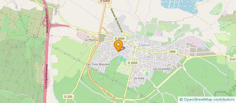 localisation de l'entreprise SCI ST MARTIN  SIGEAN