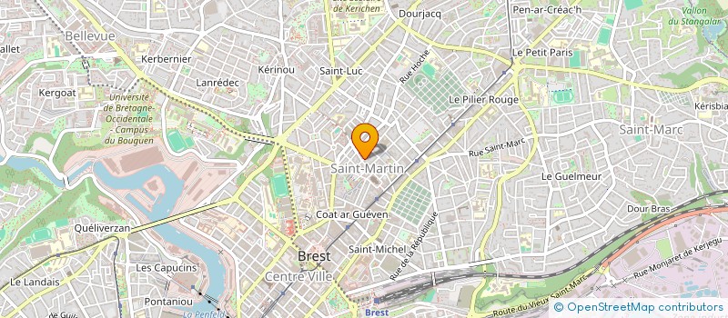 localisation de l'entreprise SCI ST MARTIN  BREST