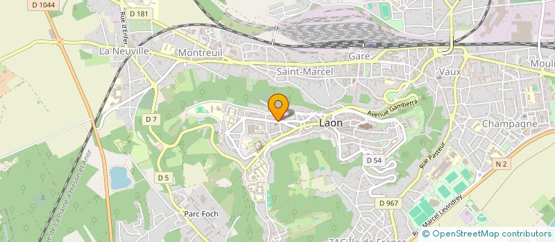 localisation de l'entreprise SCI ST MARTIN à LAON