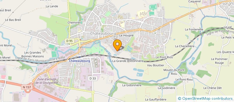 localisation de l'entreprise SCI ST-MARTIN  CHATEAUBOURG