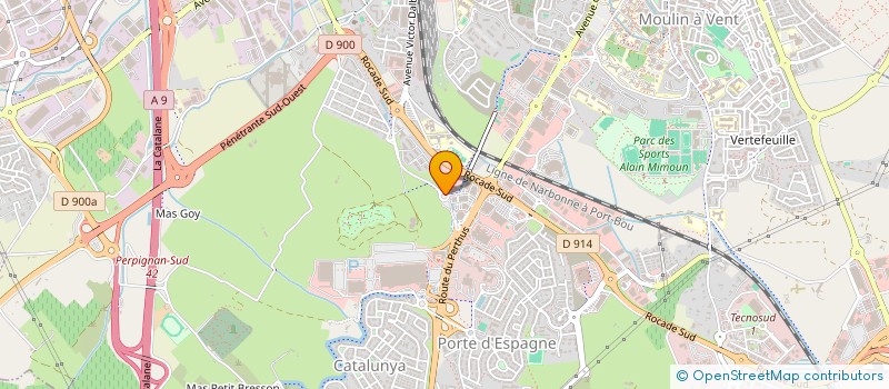 localisation de l'entreprise SCI ST MARTIN  PERPIGNAN