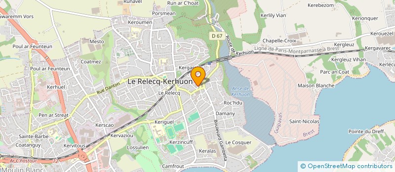 localisation de l'entreprise SCI ST MARTIN  LE RELECQ-KERHUON