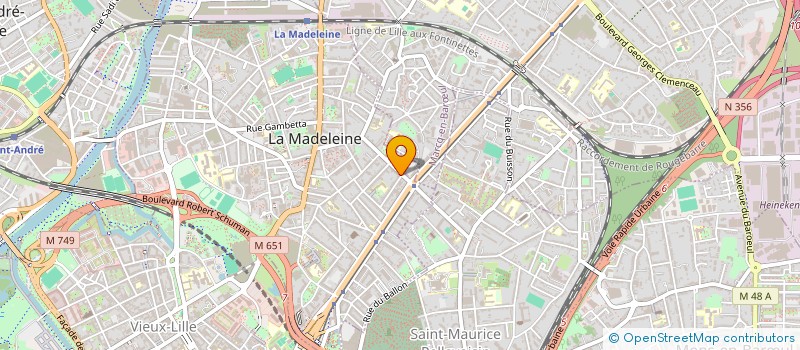 localisation de l'entreprise SCI ST MAUR 106 à LA MADELEINE