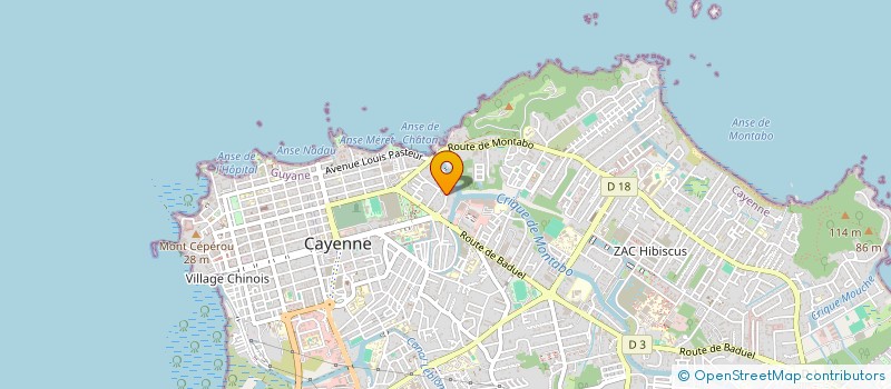 localisation de l'entreprise SCI ST-MAURICE  CAYENNE