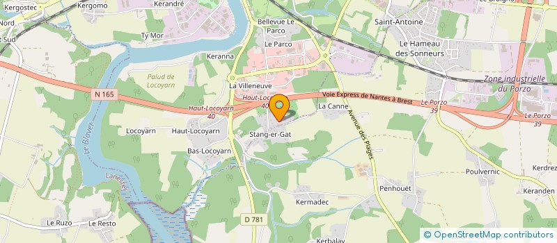 localisation de l'entreprise SCI ST MICHEL à KERVIGNAC