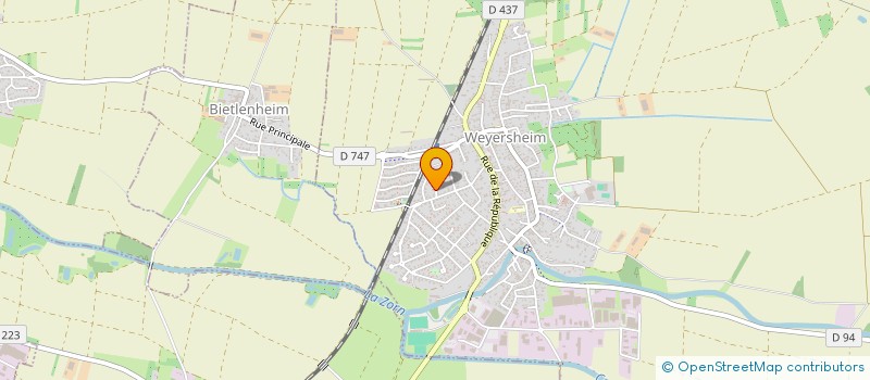 localisation de l'entreprise SCI ST MICHEL 41  WEYERSHEIM