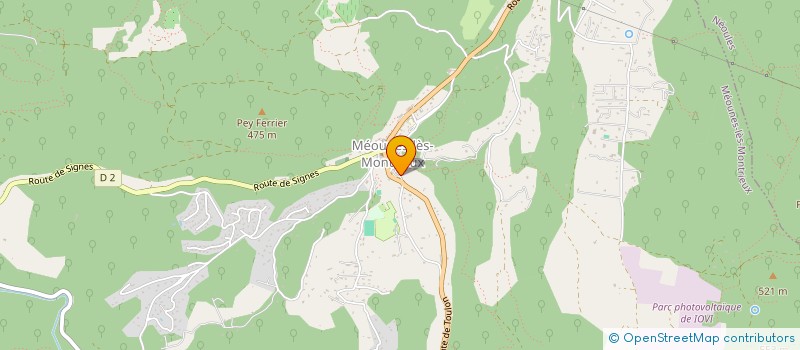 localisation de l'entreprise SCI ST MICHEL  MEOUNES-LES-MONTRIEUX