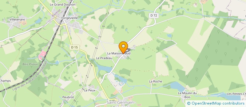 localisation de l'entreprise SCI ST MICHEL  SAINT-GERMAIN-BEAUPRE