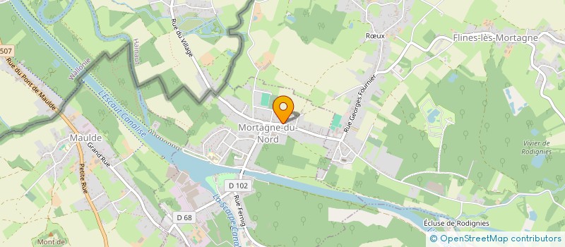 localisation de l'entreprise SCI ST MICHEL  MORTAGNE-DU-NORD