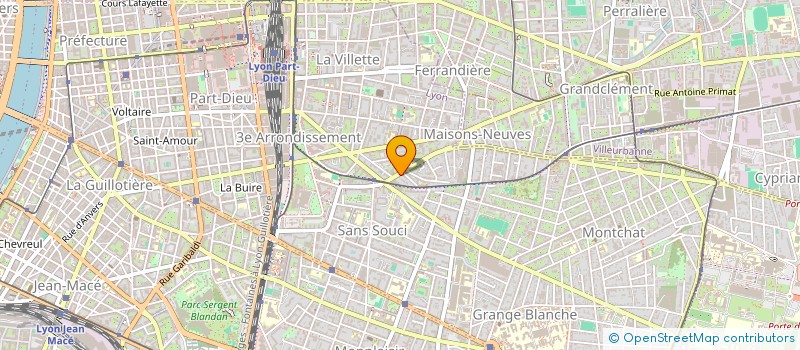 localisation de l'entreprise SCI ST NESTOR 33  LYON