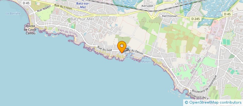 localisation de l'entreprise SCI ST NICOLAS  BATZ-SUR-MER