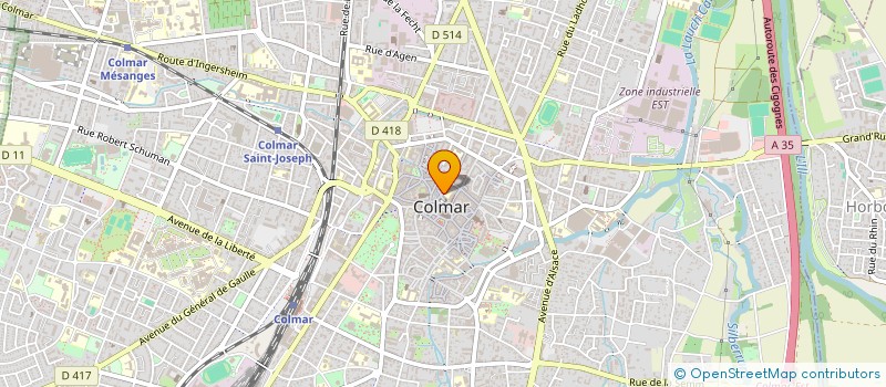 localisation de l'entreprise SCI ST-NICOLAS  COLMAR