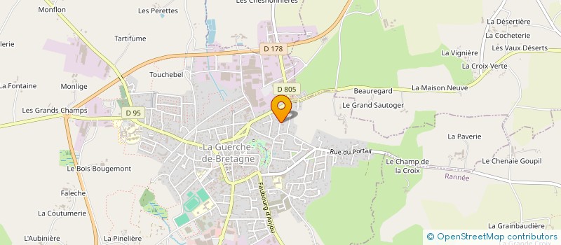 localisation de l'entreprise SCI ST NICOLAS  LA GUERCHE-DE-BRETAGNE