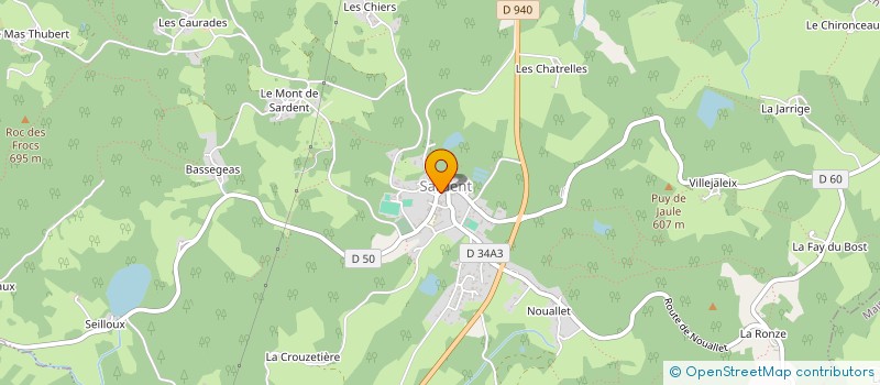 localisation de l'entreprise SCI ST PARDOUX  SARDENT