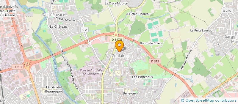 localisation de l'entreprise SCI ST PAVIN  COULAINES